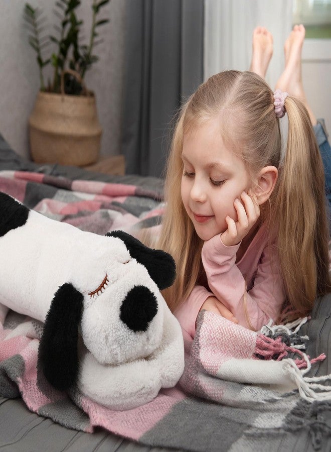 كويكاي وسادة جسم كلب كويكاي، وسادة طويلة محشوة من القطيفة للكلاب، وسادة كبيرة للنوم والعناق، هدية مثالية لحفلات عيد الحب وأعياد الميلاد (23.6 بوصة، أسود وبيج) - Image 5